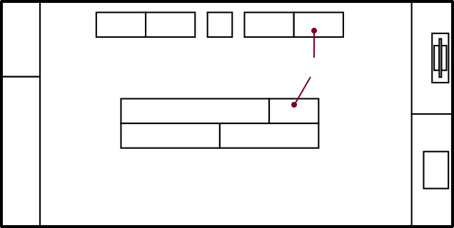 展示室の見取り図